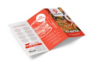 Zigzag vouw menukaarten