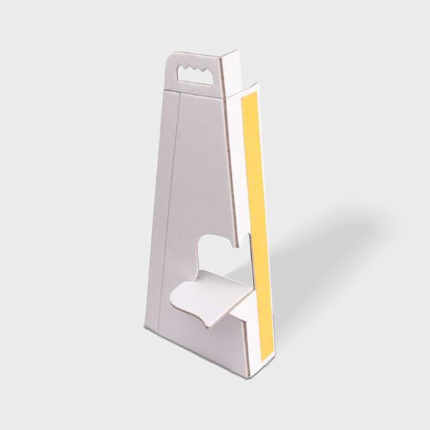 Kartonnen standaard voor panelen