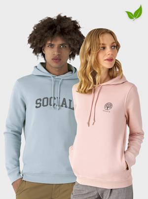 Unisex hoodie van biologisch katoen