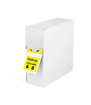 Neon Etiketten auf Rolle