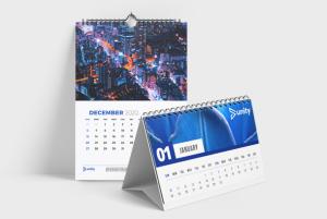 Gepersonaliseerd huisstijl drukwerk - bestel online kalenders voor uw bedrijf met Deoprinting