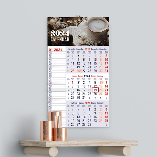 3 Monats Memoboard Kalender