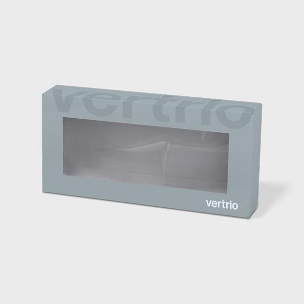 Boîte avec fenêtre transparente