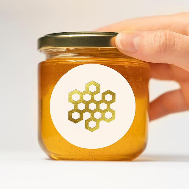 Sticker mit Folienveredelung