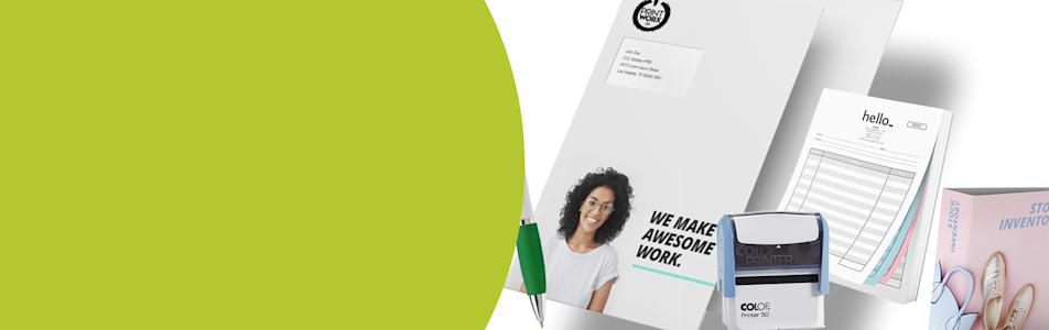 Zakelijk drukwerk,<br>
netjes en verzorgd.