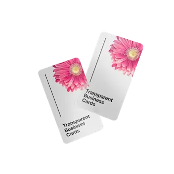 Transparent PVC business cards-catalog-image