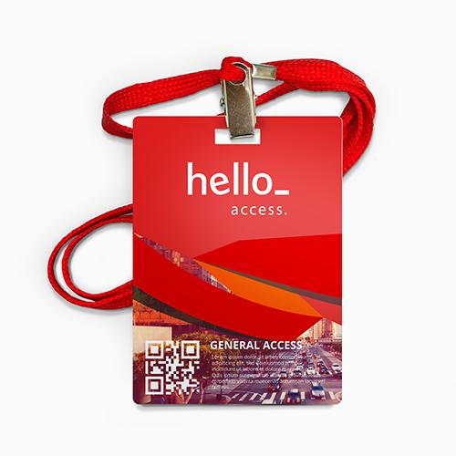 Een rood PVC papier met rechthoekige uitsnede, beschikbaar op DrukwerkMAX met mogelijke personalisatie.