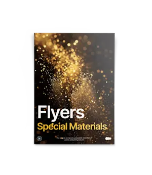 Flyer aus Spezialmaterial