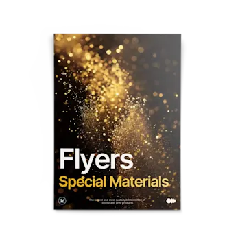 Flyers con papel especial