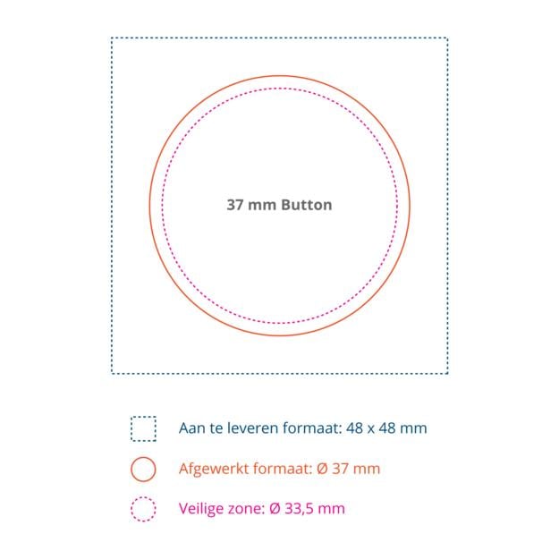 Dit is het template voor de buttons met een diameter van 37mm.