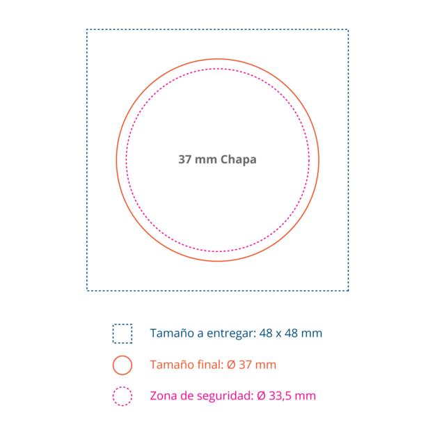 Chapas de 37 mm