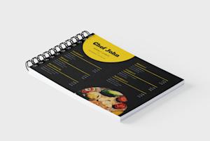 Spiral Bound Menus