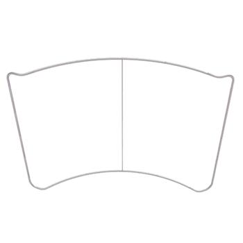 Curved Stretch Wall with Bent Corners