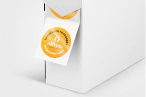 White Film Stickers on Roll