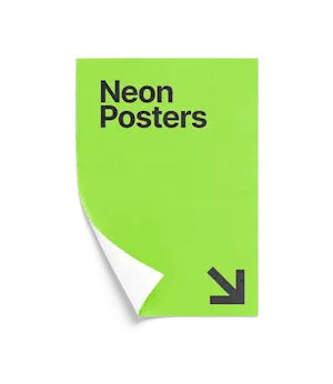 Custom print neon posters at HelloPrint