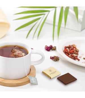 Carrés chocolat papier recyclé