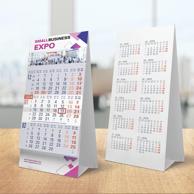 Calendar 3 Month Desk