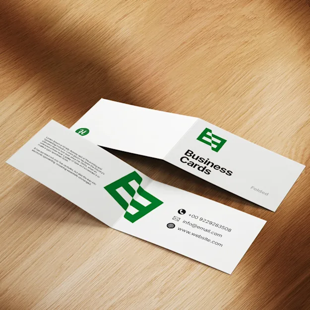 Folded Business Cards