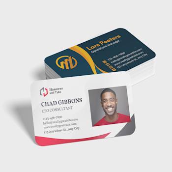 Weiße PVC Visitenkarten