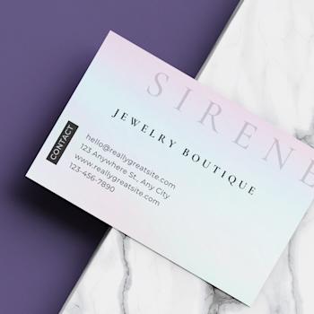 Visitkort med specialmaterial