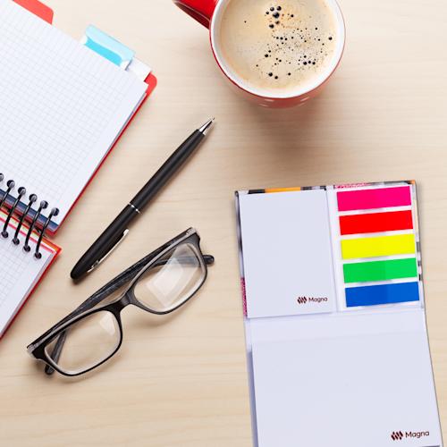 Sticky notes met luxe hardcover