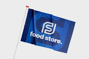 Gevelvlaggen bedrukt met uw bedrijfsnaam - online beschikbaar op DrukwerkMAX