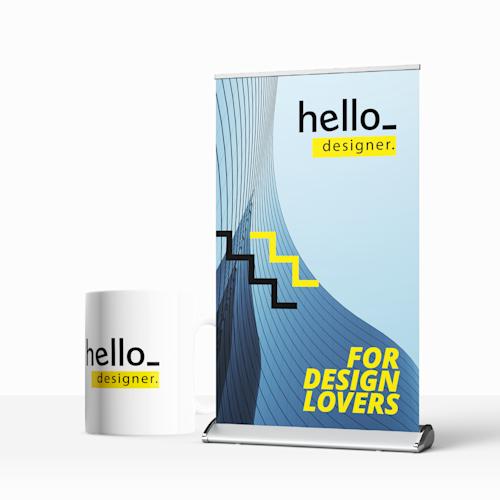 A4 formaat mini roll-up banner