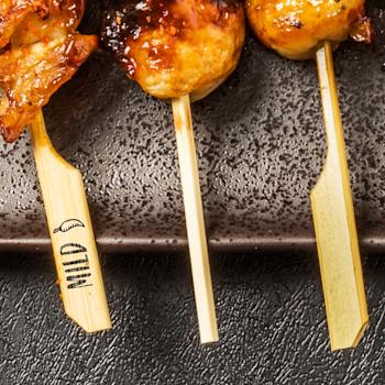 Brochettes alimentaires en Bambou