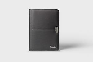 Leren conferentiemap, gepersonaliseerd en online bedrukt met Drukwerkgigant