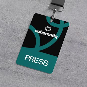 PVC-Karten mit rundem Loch