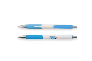 Gepersonaliseerde pennen bedrukt met uw eigen logo of bedrijfsnaam - online beschikbaar met DrukwerkMAX