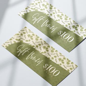 Nachhaltige Gutscheine