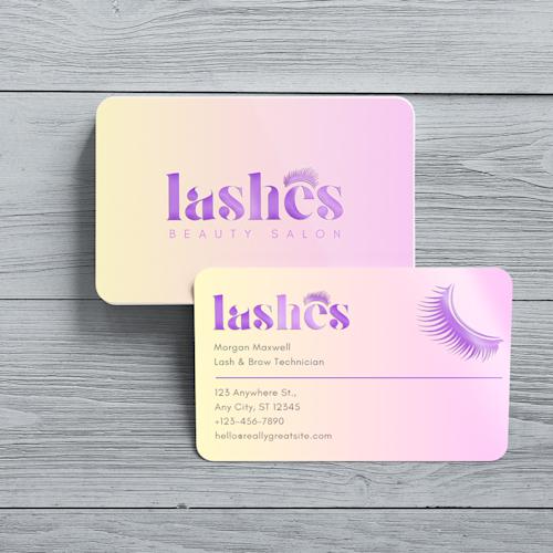 PVC visitekaartjes met Spot UV