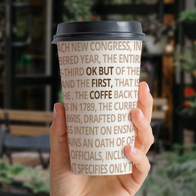 Vaso de cartón dos capas