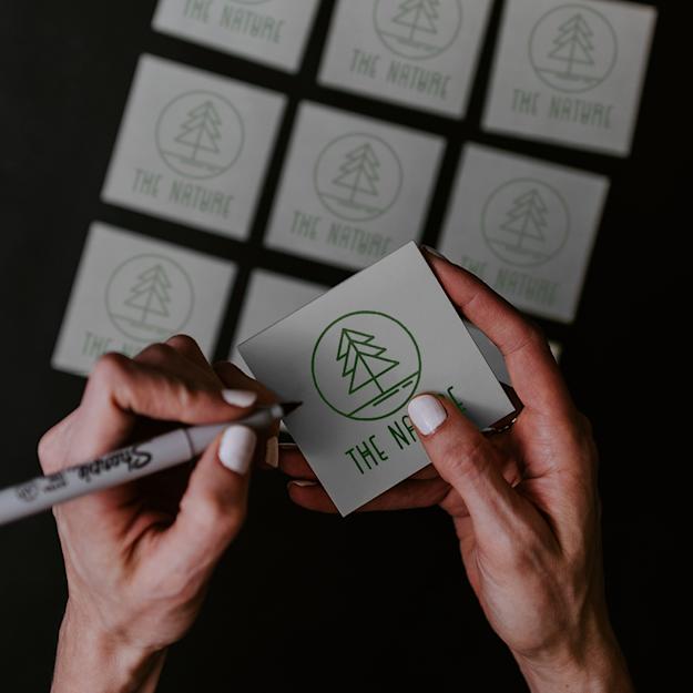 Notes adhésives en papier recyclé