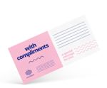 pink compliment card with
