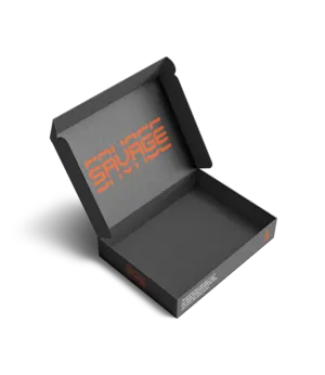 Scatola piatta con linguetta