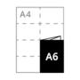 315x210mm <br>gefaltet zu <br><strong>A6 (6pp)</strong>