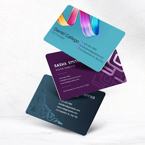 PVC visitekaartjes met Spot UV
