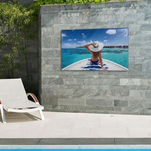 Foto op canvas voor buiten