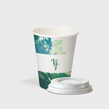 Vaso de cartón una capa