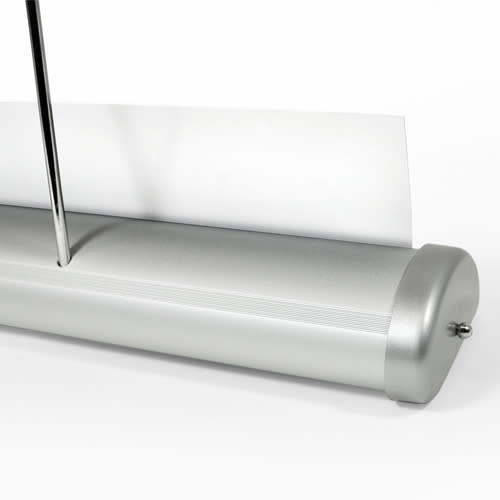 Mini roll-up banner achterzijde