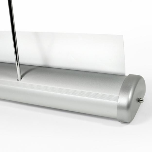 Mini roll-up banner backside