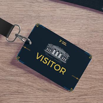 PVC-Karten mit rundem Loch