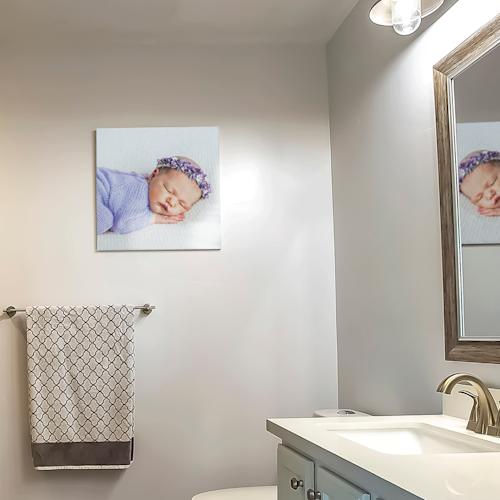 Foto op canvas voor buiten