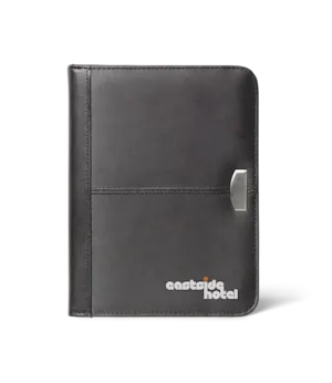 Leather conference folder, personalised and printed online with HelloPrint