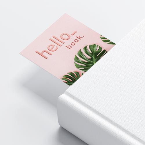 Boekenleggers met rosé goud folie afwerking, verkrijgbaar bij DrukwerkMAX