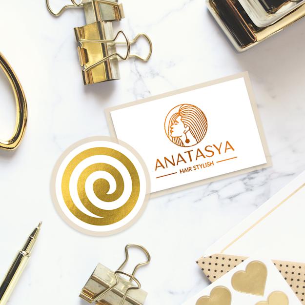 Sticker mit Folienveredelung