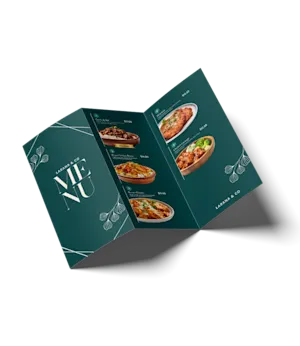 Menus à plis accordéon