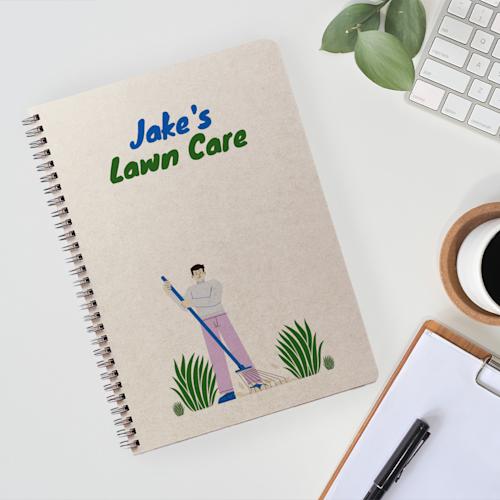 A5 olifantsgras notitieboekje met ringband